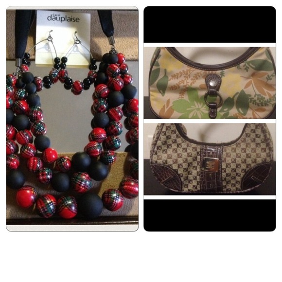 *Bundle* for @crswar 2 mini bags & Plaid necklace