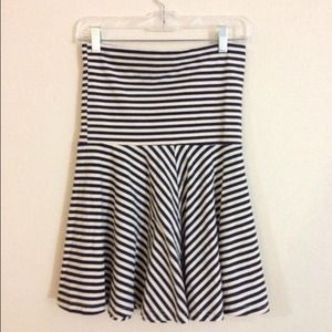 stripe jersey knit convertible skirt/dress