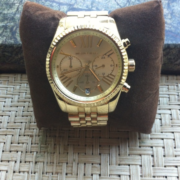 Michael Kors Lexington Gold Champagne dial - Picture 3 of 4