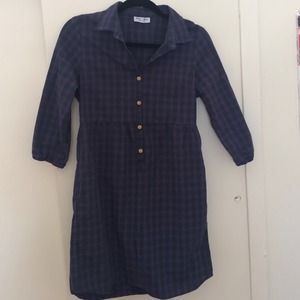 Steven Alan purple plaid smock dress - Size S