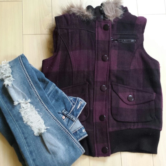 Cozy purple vest
