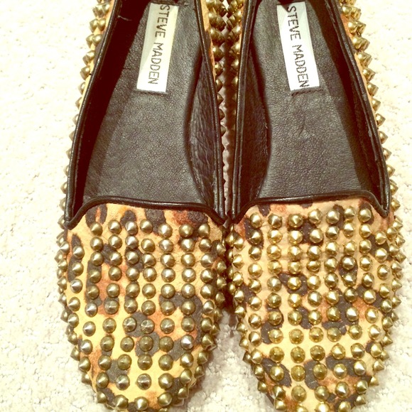 Steve Madden studded loafers