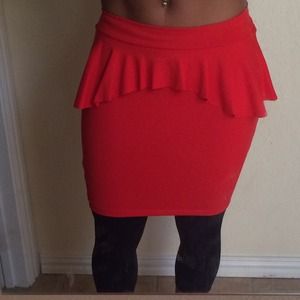 Bebe Peplum Skirt NEW