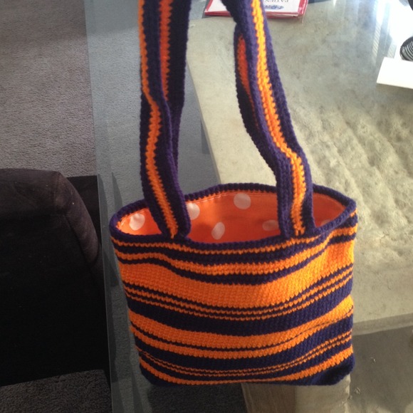 Broncos inspired crochet purse for Sue