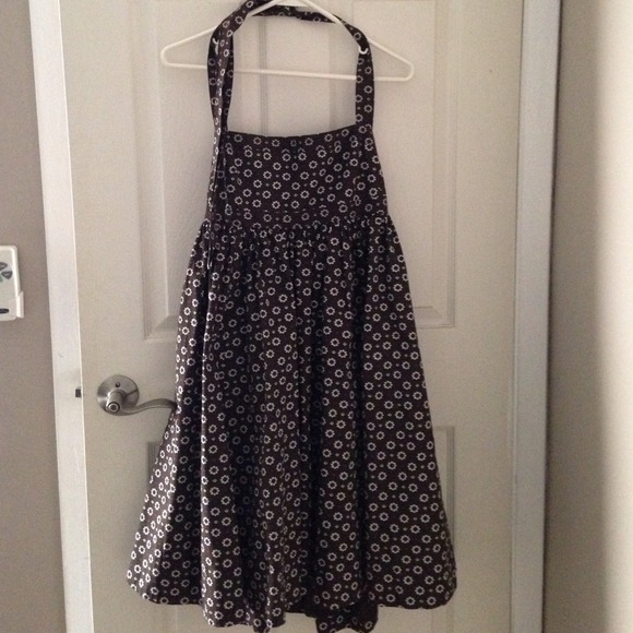 Brown halter dress from JCrew.