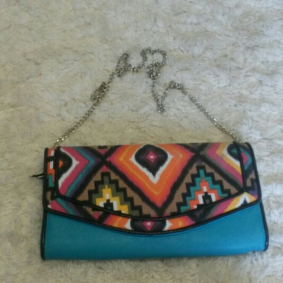 XxSOLDxXColoful tribal clutch/shoulder bag