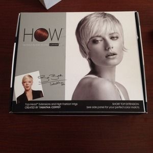 LUXHAIR HOW - Short Top Extension - Black