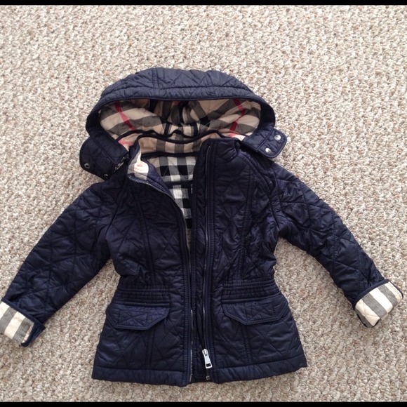 SOLD Burberry toddler girl quilted jacket 4t/3t
