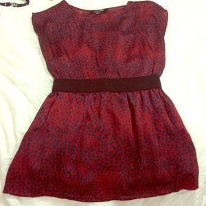 Forever 21 silk long shirt/short dress