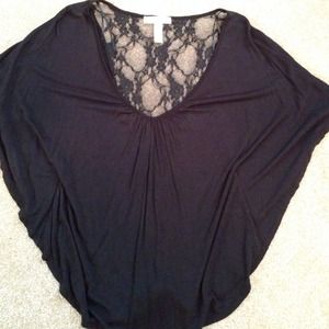 Black lace shirt