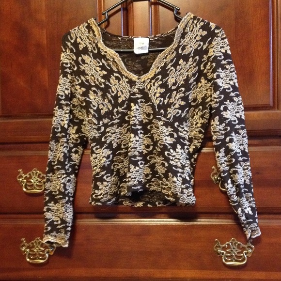 Brown Formal Top