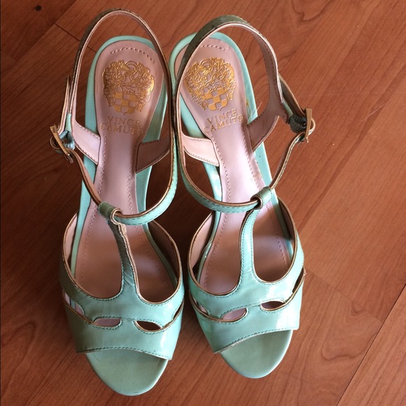 Vince camuto patent leather mint green