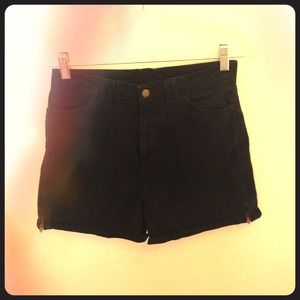 Black high waisted shorts