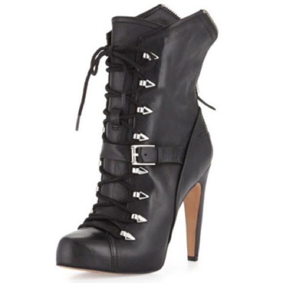 SOLD Sam Edelman Black Knox Boots Sz 6.5 NIB - Picture 3 of 4