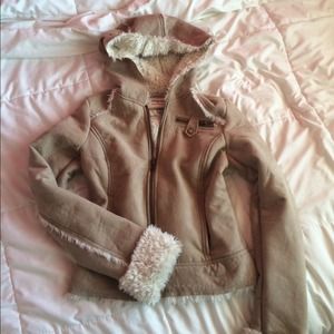 Suede Fur Jacket