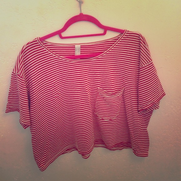 Striped crop top