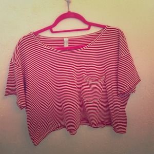 Striped crop top