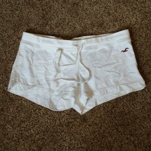 Hollister white shorts