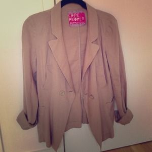 Free People linen blazer
