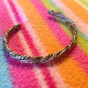 Copper, Silver & Gold Cuff