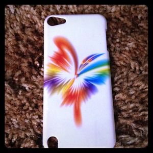 iPod five tie-dyed butterfly case