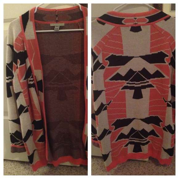 Pink Aztec cardigan