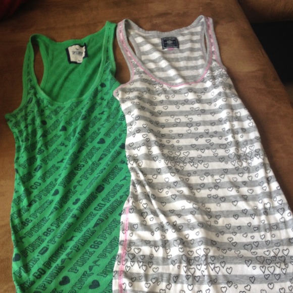 Pink tank tops