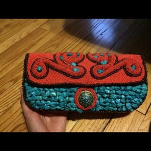 Hand Beaded Clutch