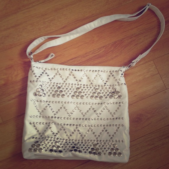 BCBG White Crossbody Bag