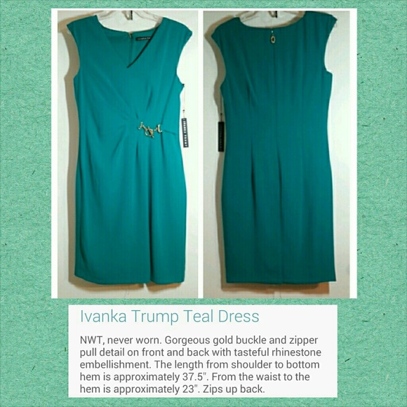 Ivanka Trump Teal Dress