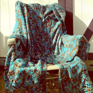 💖 custom hand-knitted sweater wrap