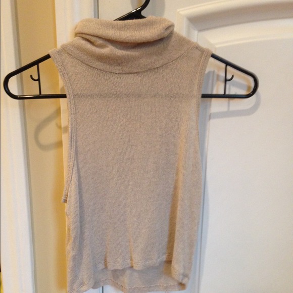 Tan turtle neck