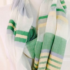 Striped infinity scarf