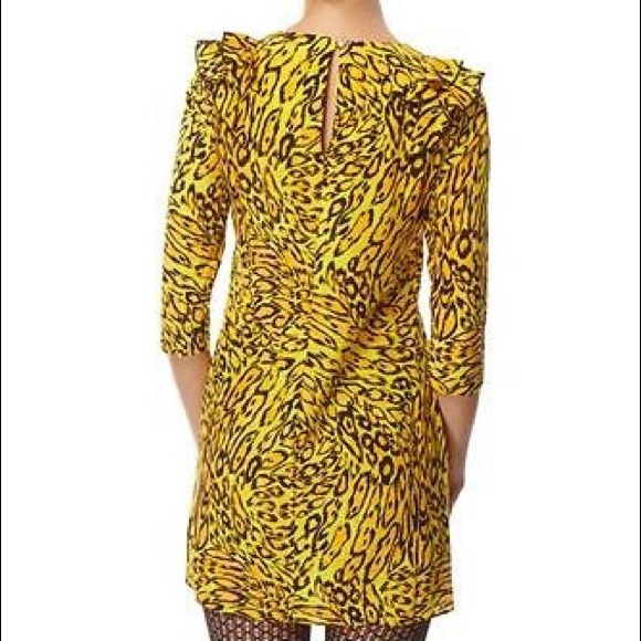 Juicy Couture yellow leopard print dress - Picture 3 of 4