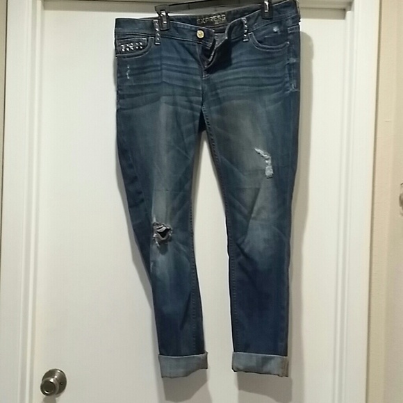 Express Distressed Jeans