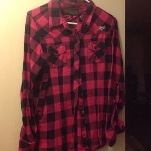 Fox flannel & BKE jeans