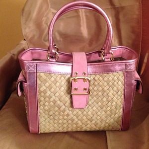 Straw Boxy Tote/PI
