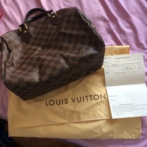 Louis Vuitton authentic speedy 30 damier ebene