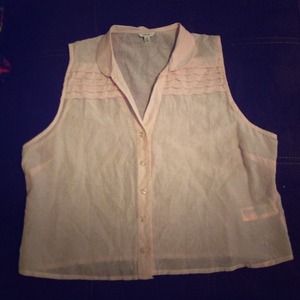 Light pink sheer forever 21 top.