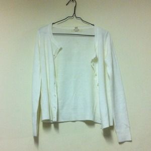 White cardigan