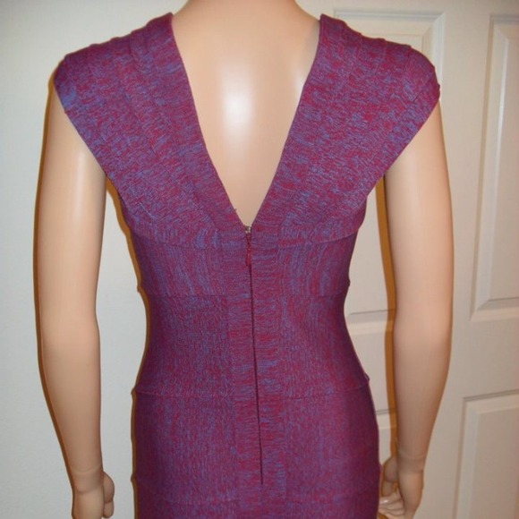 Purple and blue bandage dress - Picture 2 of 2