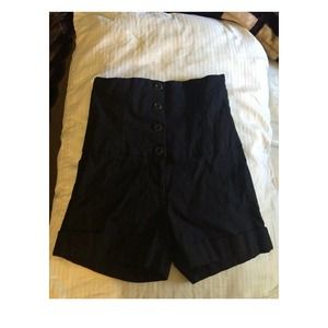 Black high waisted shorts