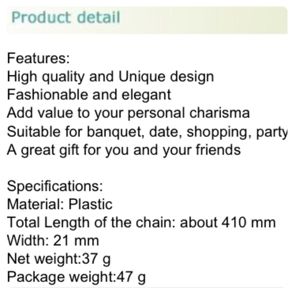 NEW GOLD TONE NECKLACE - Picture 4 of 4