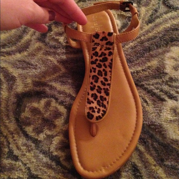 Cole Haan leopard print sandals - Picture 1 of 3