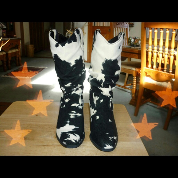 RESERVED FOR vondifish  Animal Print Boots