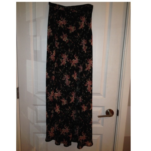 High waisted sheer skirt