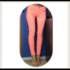 American eagle coral jeggings