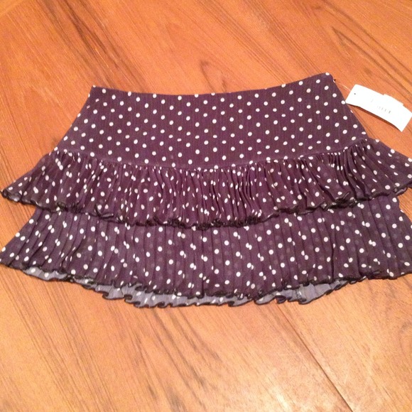 NWT- Polka dot frill skirt by Aqua