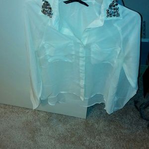 White button down