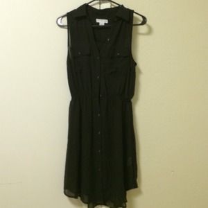 See through black dress